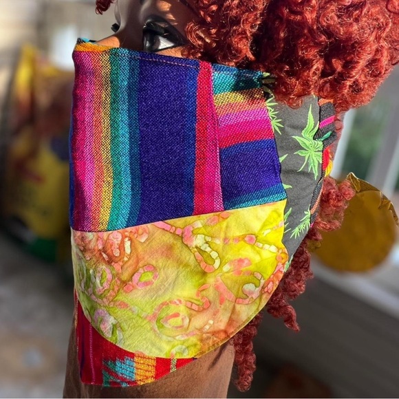 Colorful Patchwork Scarf - Picture 4 of 8